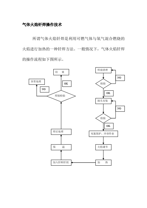 气体火焰钎焊操作技术