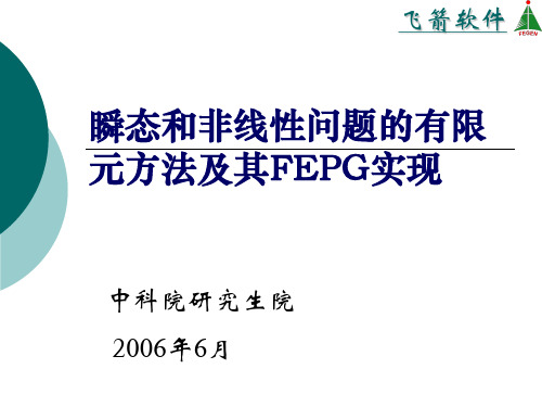 瞬态和非线性问题的有限元方法及其FEPG实现