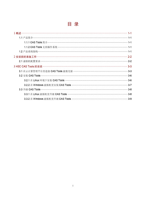 H3C CAS Tools 安装手册