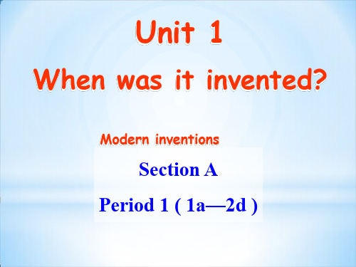 鲁教版九年级英语课件：Unit 1 Section A1a-2d (共35页)