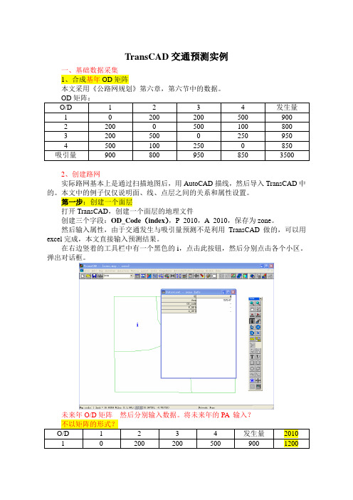 TransCAD交通规划实例-公路网中