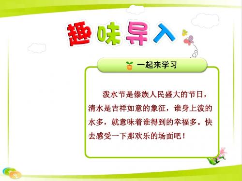 《课件》部编版苏教版二年级语文下册全套课件20.欢乐的泼水节