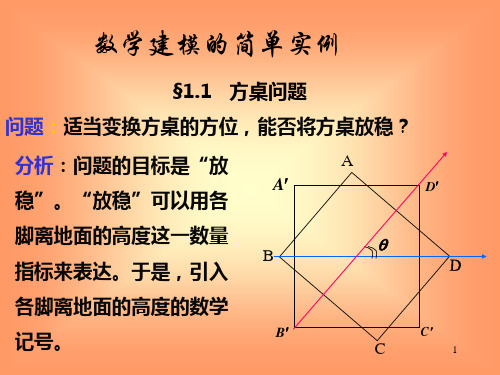 数学建模的简单实例