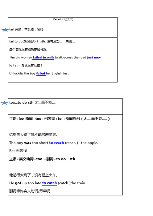初一5-8单元期末必备考点
