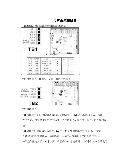 门禁系统接线图