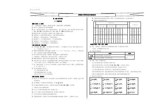 小学数学总复习基础知识正式版