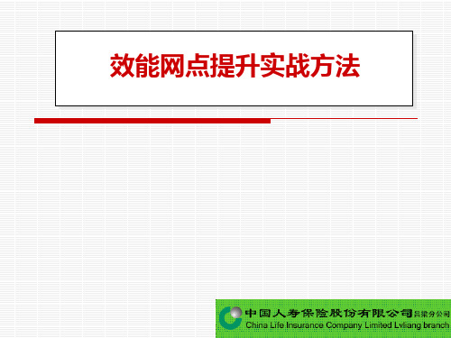 效能网点提升实战方法PPT课件