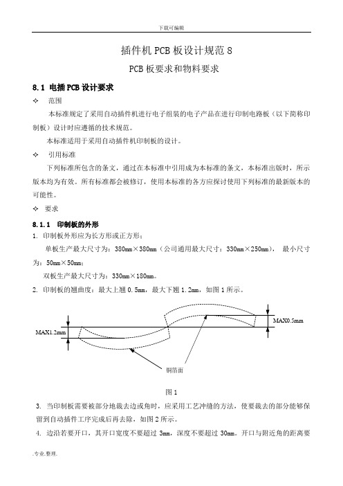 插件机PCB板设计规范标准