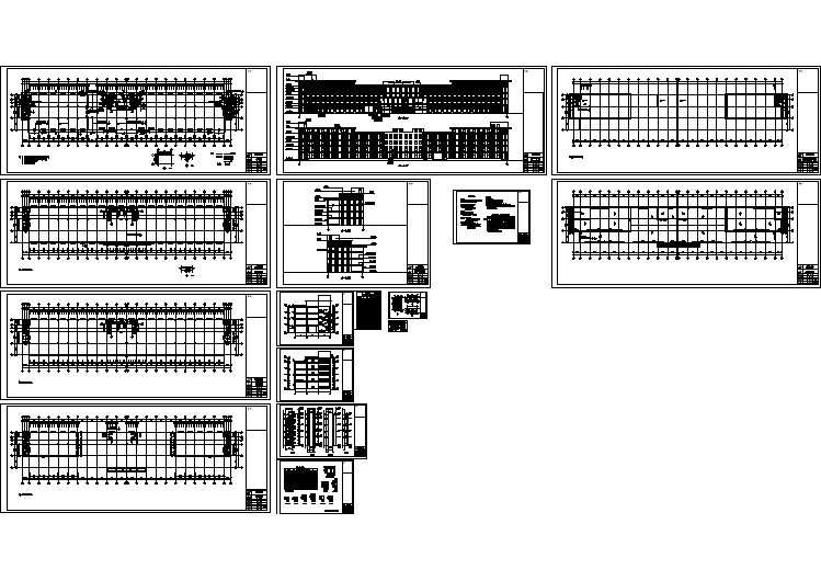 某地区四层工业园区厂房建筑施工图