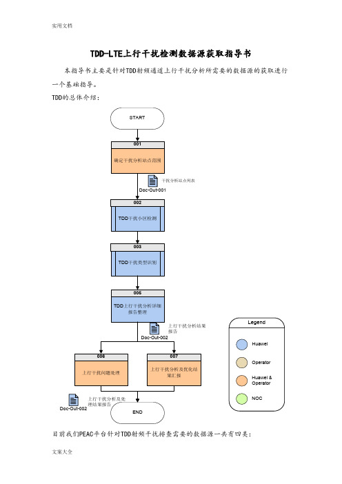 TDD上行干扰检测大数据采集指导书(PEAC)V1.2