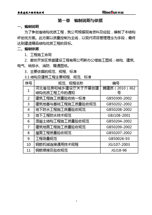 荣盛新办公楼创优方案