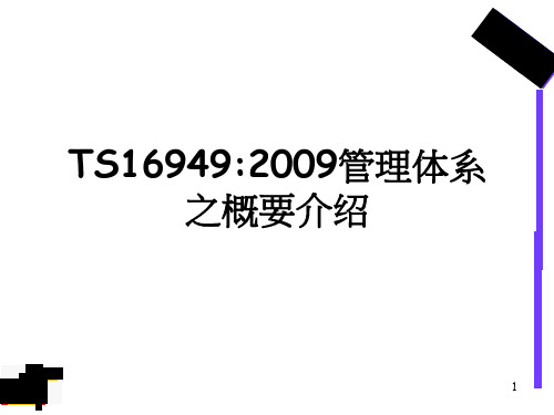 TS16949质量认证培训管理资料(PPT 36页)