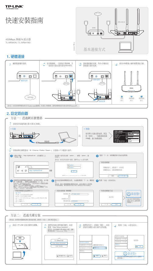 快速安装指南 - TP-Link