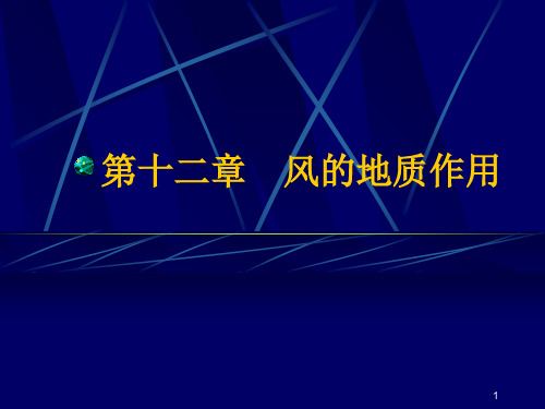 第十二章   风的地质作用PPT课件