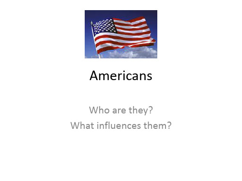 Introduction to Americans  美国的介绍