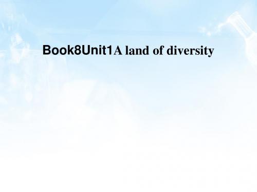 2018届人教版选修8一轮复习：Unit1A land of diversity课件(146张)