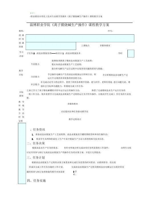 子任务2知识点1淡盐水脱氯技术