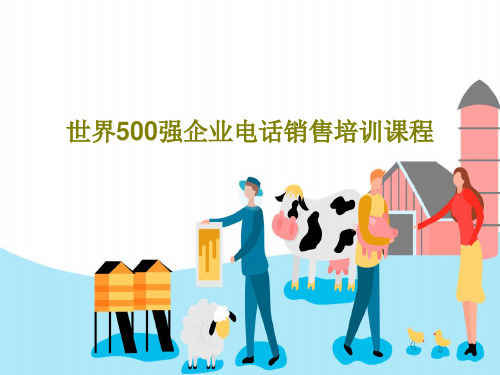 世界500强企业电话销售培训课程共47页文档