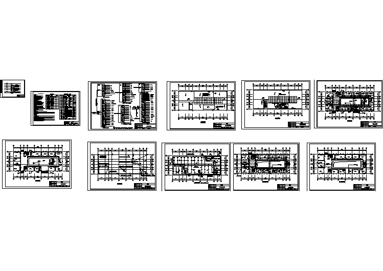 某办公楼电气照明设计图,共11张(含设计说明)