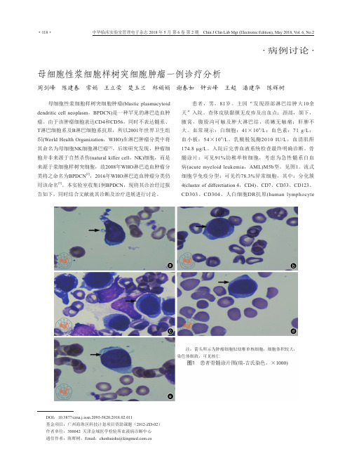 母细胞性浆细胞样树突细胞肿瘤一例诊疗分析