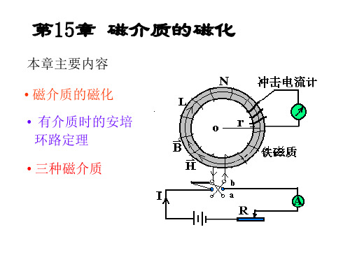 大学物理第15章磁介质的磁化