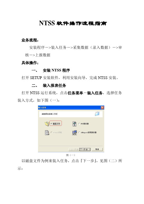 NTSS软件操作流程指南