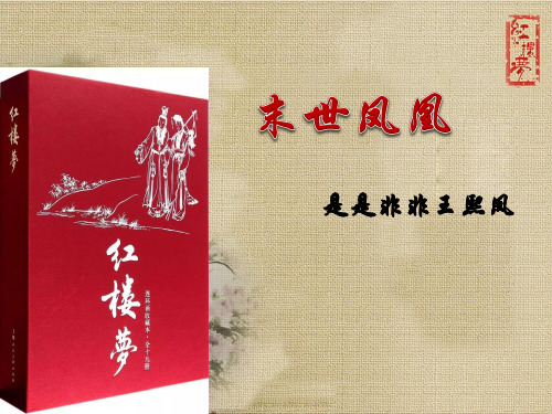 《红楼梦》人物之王熙凤++课件+++2023-2024学年统编版高中语文必修下册