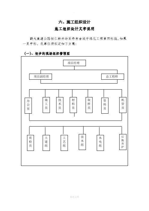 某高速公路绿化工程施工组织设计