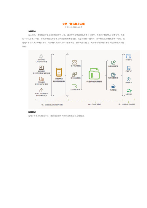 文档一体化解决方案