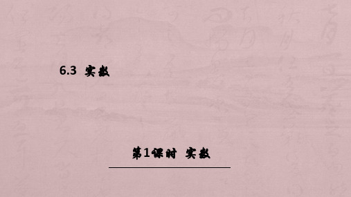 人教版初中数学一年级下册《实数(1)》图文课件