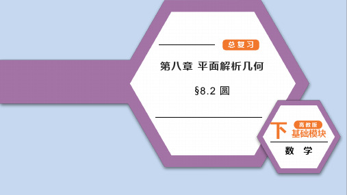 高教版中职数学基础模块《圆》总复习课件