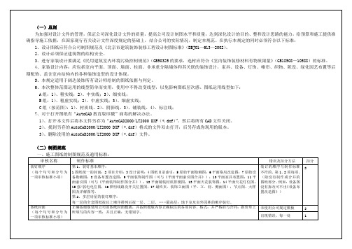 图纸制作规范及审核的规定