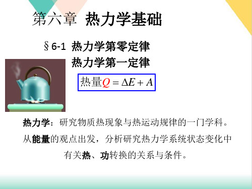 高中物理竞赛课件热力学第零定律和热力学第一定律