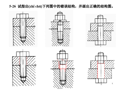 机械设计改错