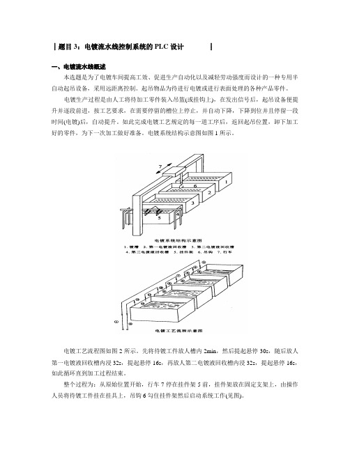 电镀流水线控制系统的PLC设计