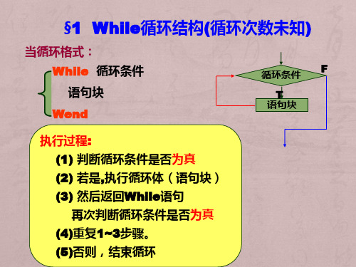 VB编程6.0 循环结构