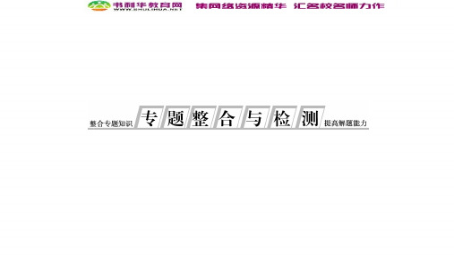 2019-2020学年新突破同步人民版高中历史选修三课件：专题整合与检测3 