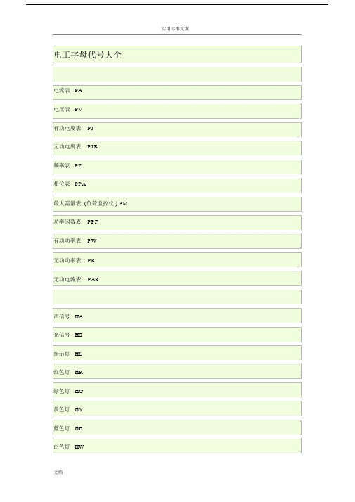 2016电工符号字母大全.doc