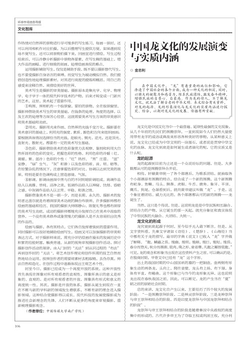 中国龙文化的发展演变与实质内涵