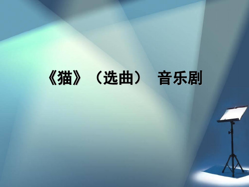 人音版高中音乐选修(音乐与戏剧表演)《猫》(选曲)  音乐剧_课件1