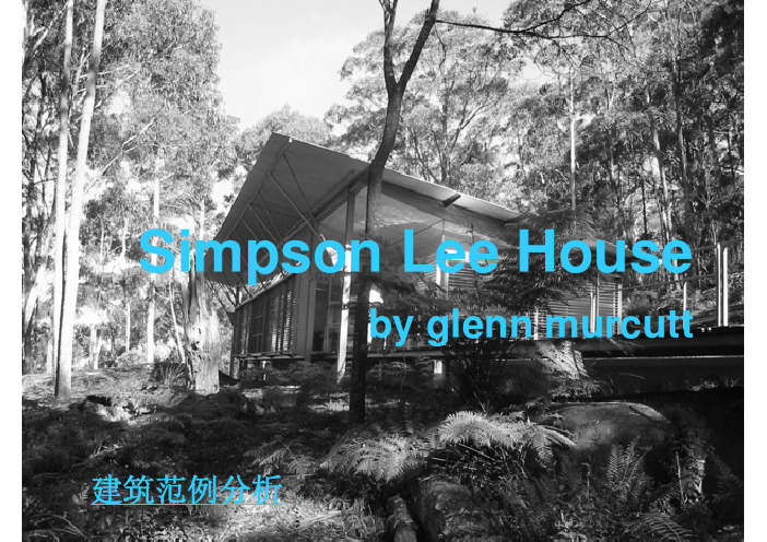 建筑作品分析Simpson Lee House