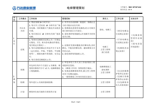 CH-GC05工程管理工作策划(电 梯)