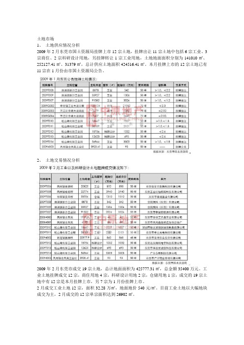 (房地产管理)2020年东莞房地产公司市场分析报告