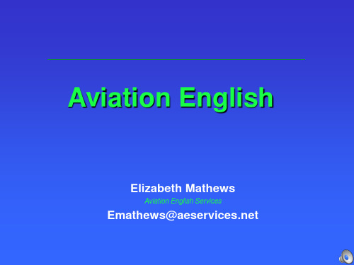 民航英语ppt aviation english ppt