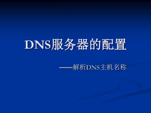 08.DNS服务器的配置