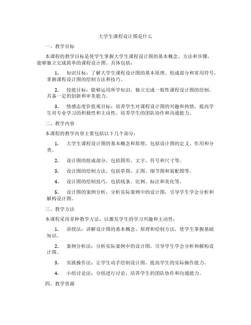 大学生课程设计图是什么