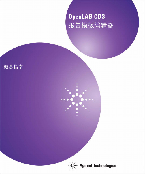 OpenLAB_CDS报告模板编辑器概念指南