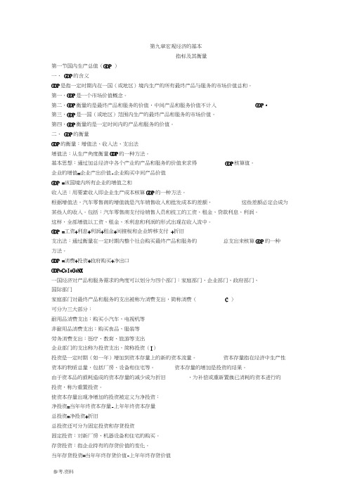 宏观经济学重点知识点超全整理(20210317074836)