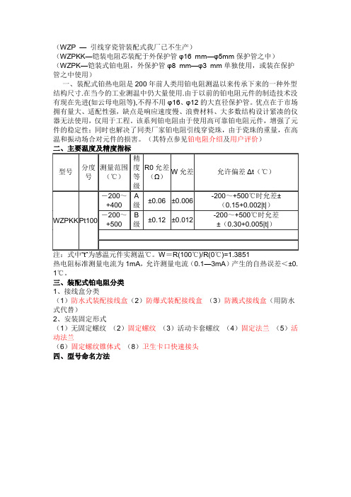 温度变送器基本类别组成