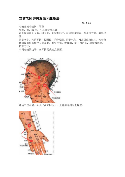 宣宾老师讲突发性耳聋治法